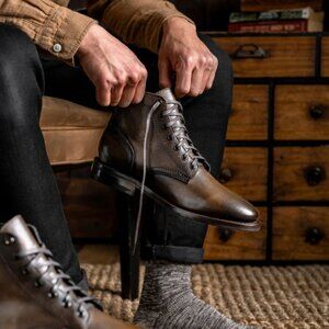 NWT Thursday Boot Co. Frontier President Almond Toe Leather Boots Men's 6.5